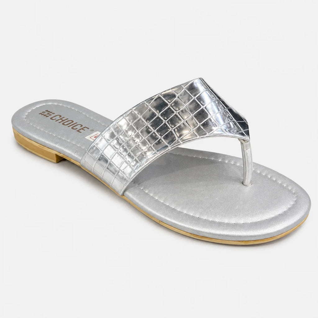 Casual & Fancy Chappal - Silver | 10138