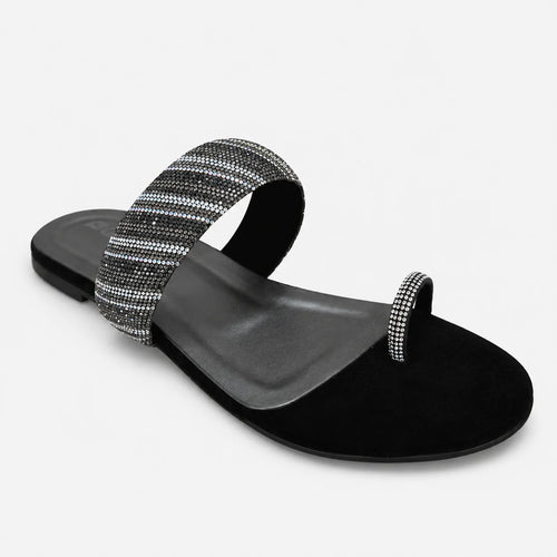 Casual & Fancy Chappal - Black | 10157