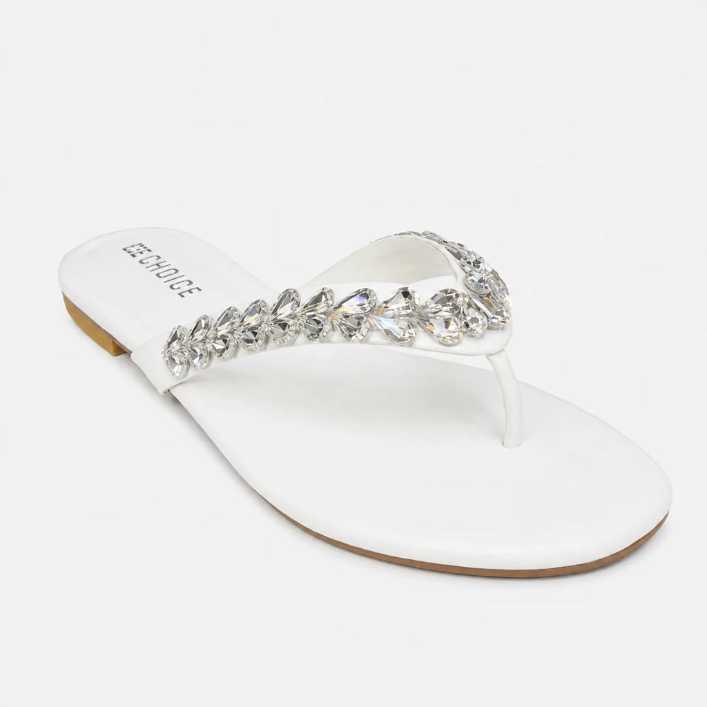 Casual & Fancy Chappal - White | 10182