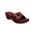 Ladies Fancy Buckle PU Slipper-14760