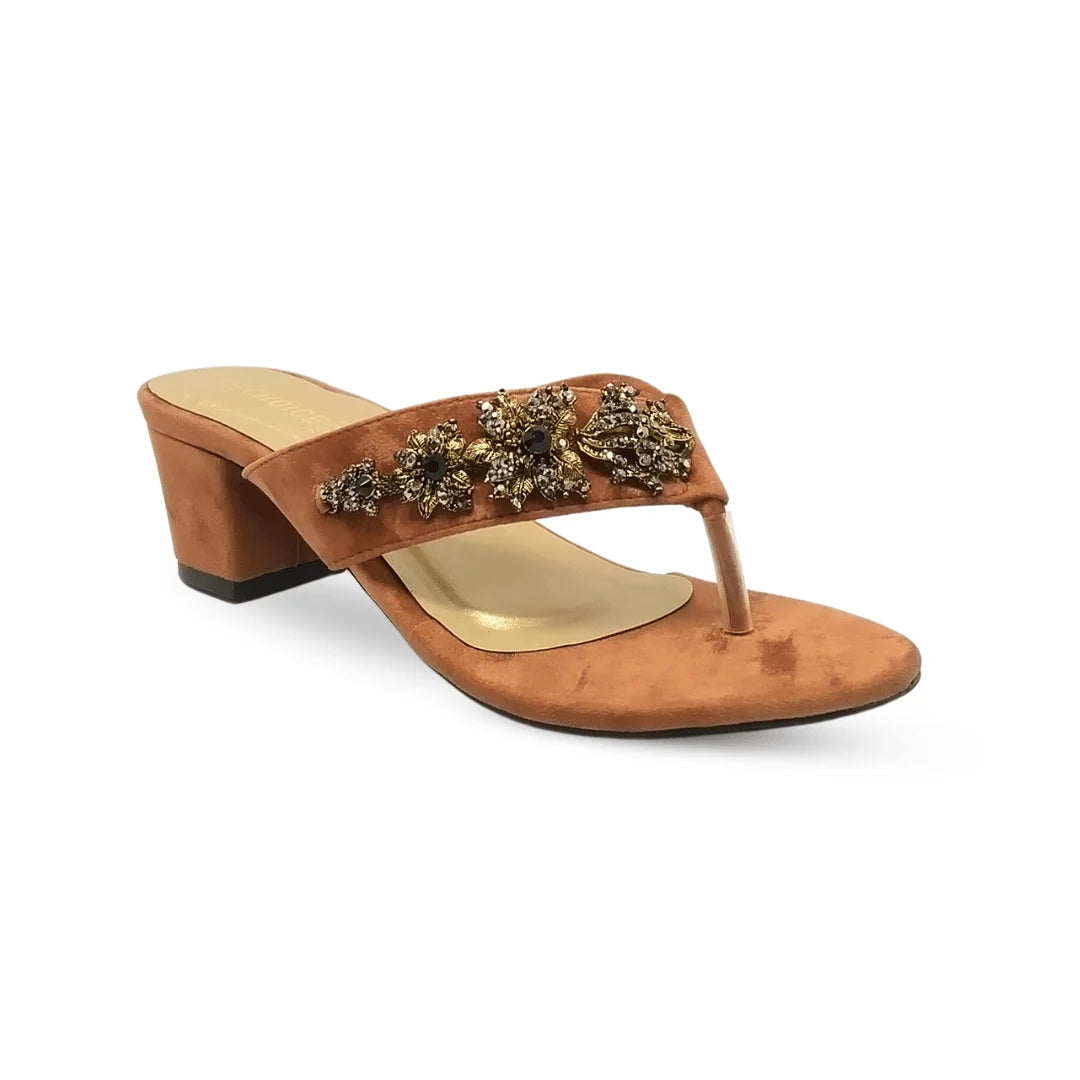 Ladies Fancy Block heel Chappal-10172