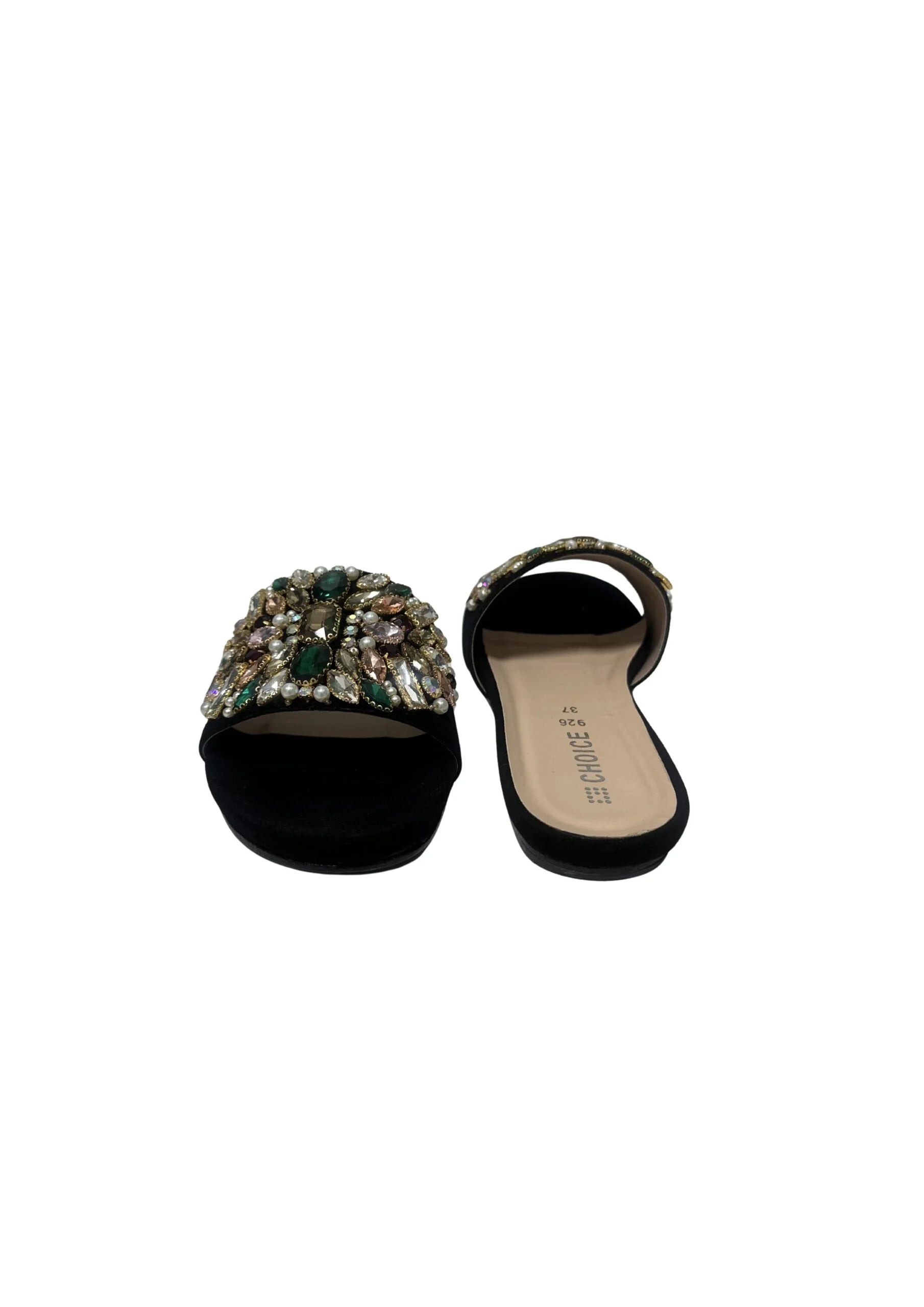 Ladies Fancy Flat Slipper-12520