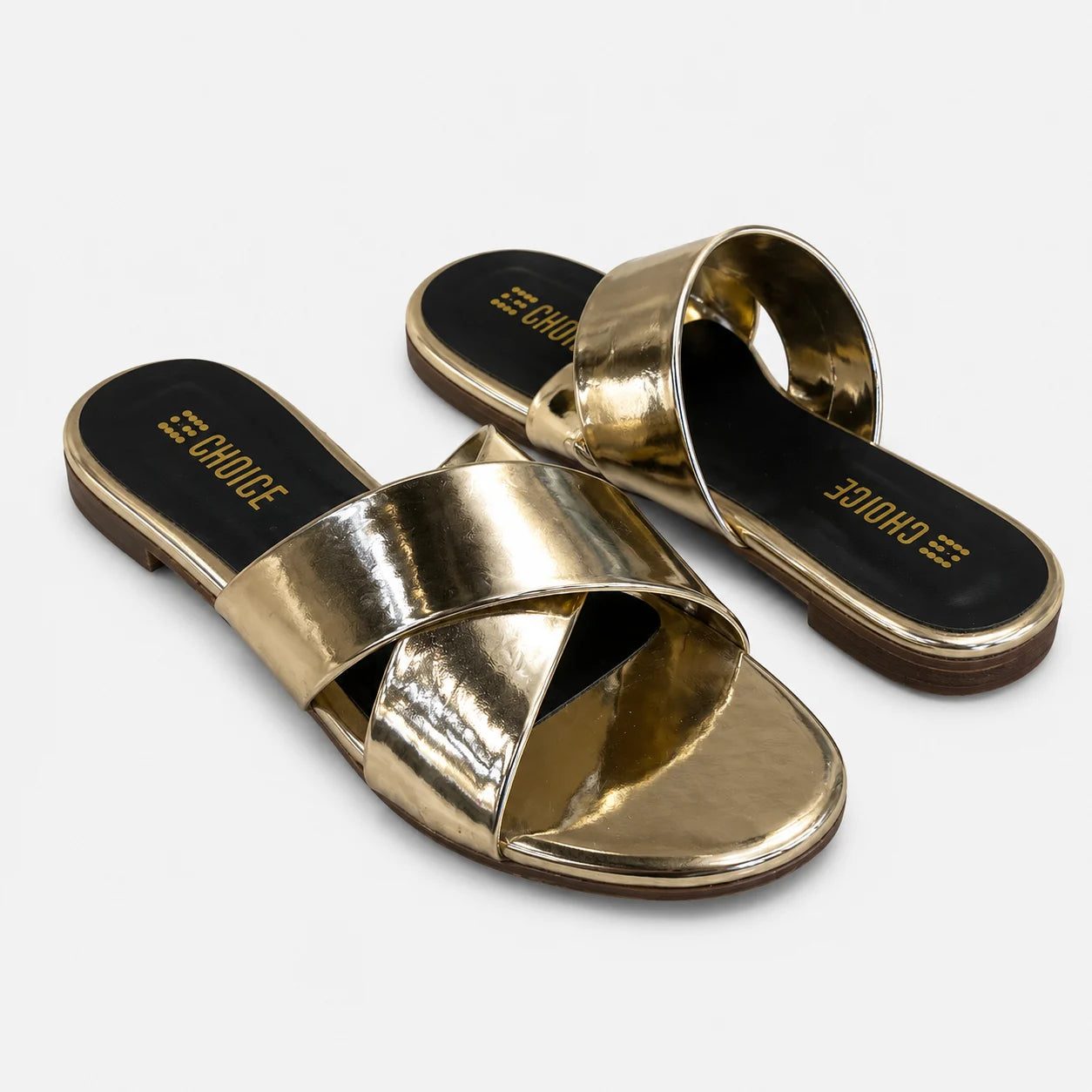 Flat Slipper - Golden | 12554