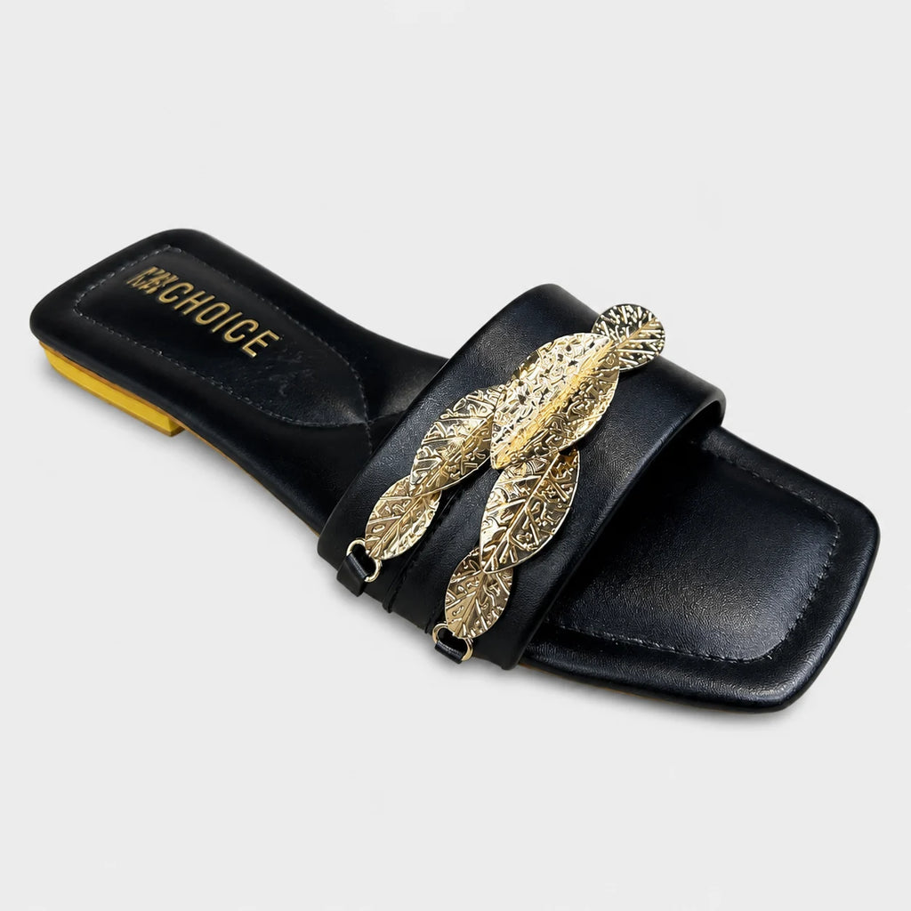 Flat Slipper - Black | 12567