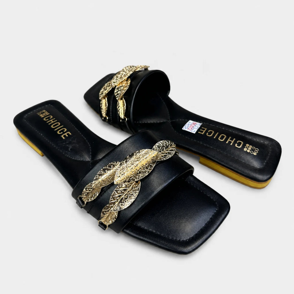 Flat Slipper - Black | 12567