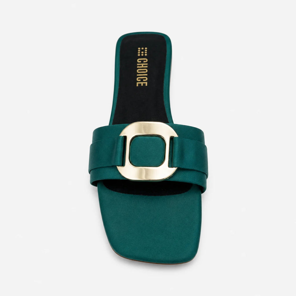 Flat Slipper - Green | 12689