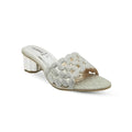 Ladies Fancy Block Heel Slipper-17555