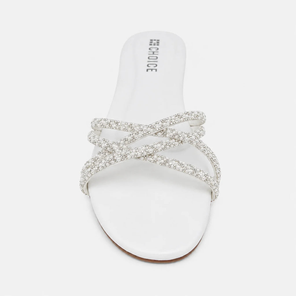 Flat Slipper - White | 12745