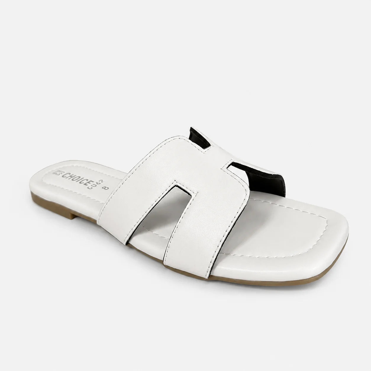 Flat Slipper - White | 12819