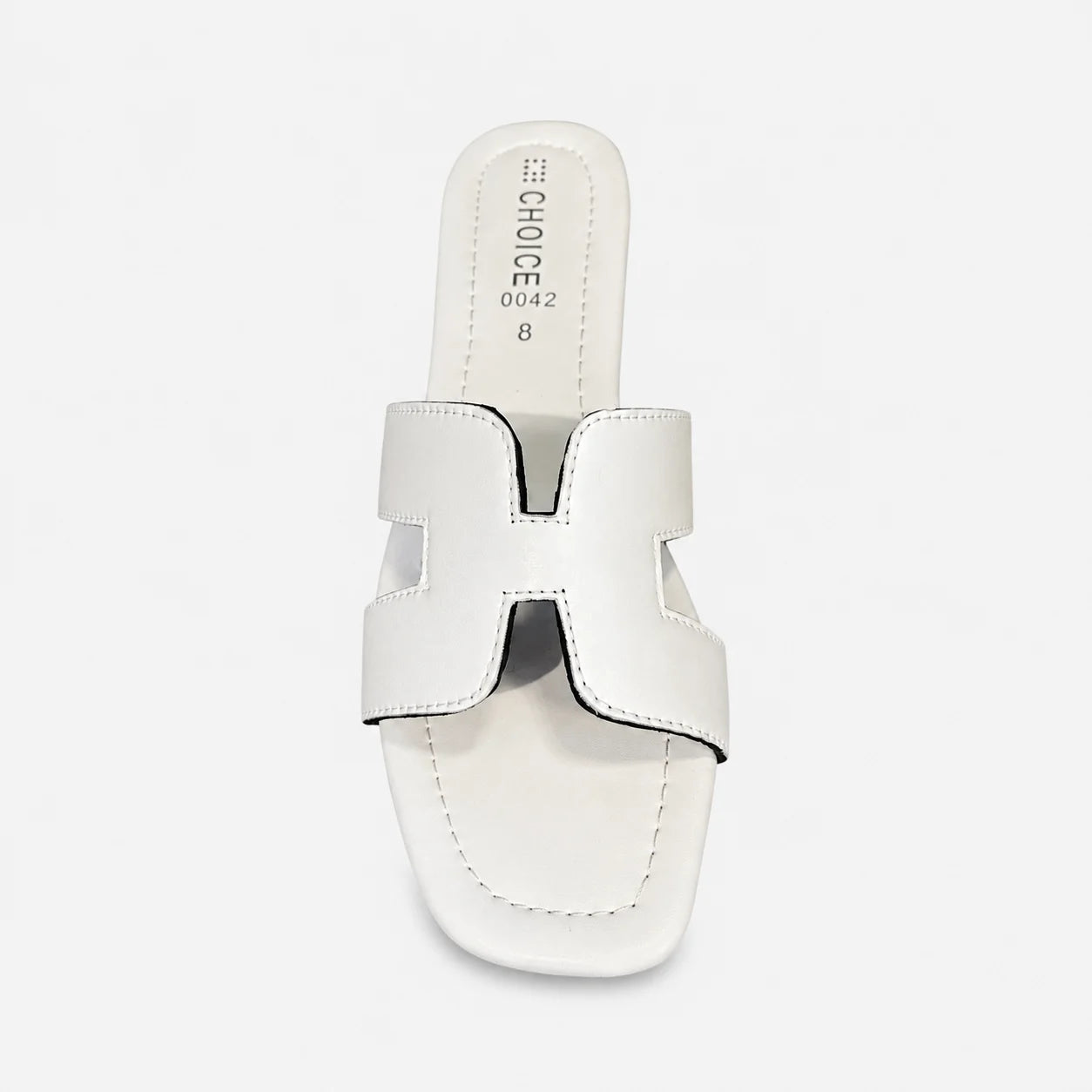 Flat Slipper - White | 12819