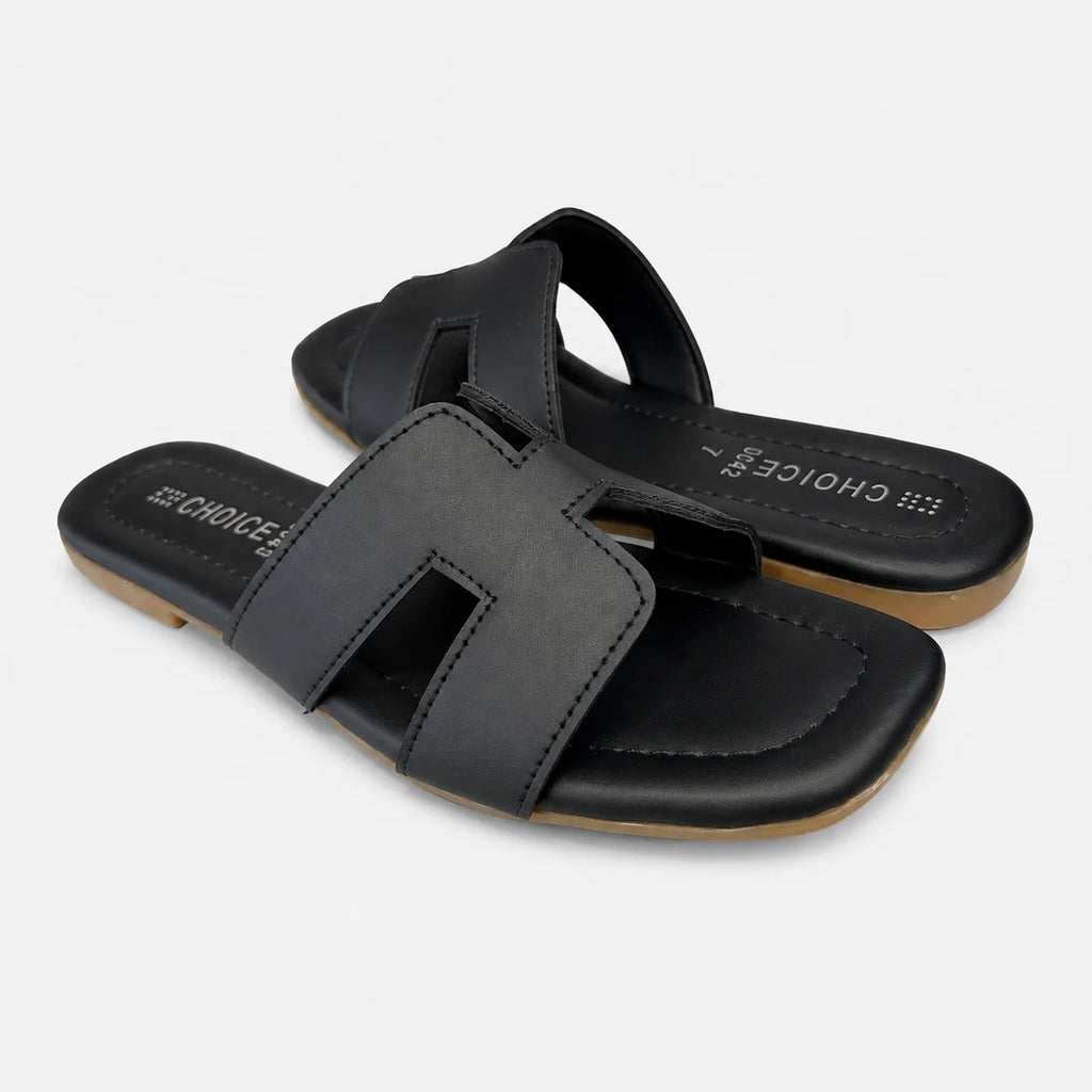 Flat Slipper - White | 12819