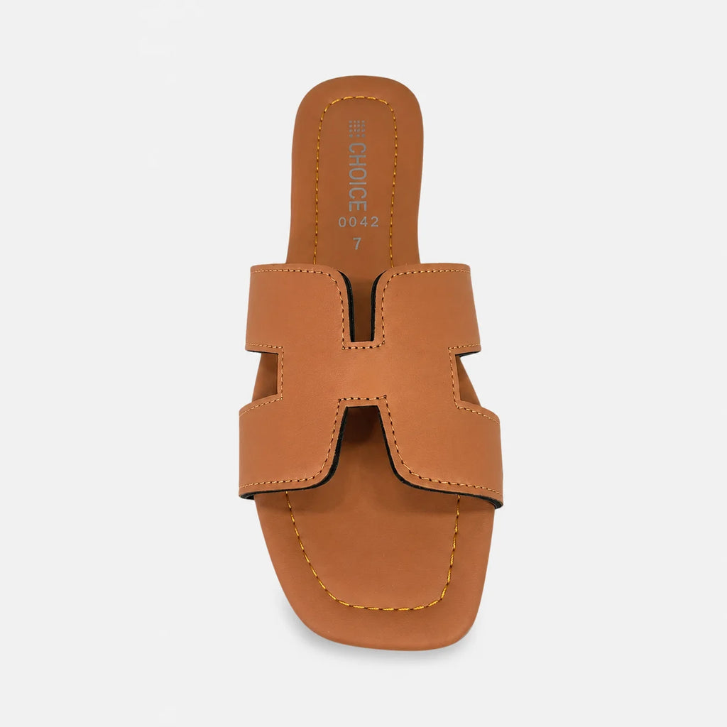 Flat Slipper - Mustard | 12819