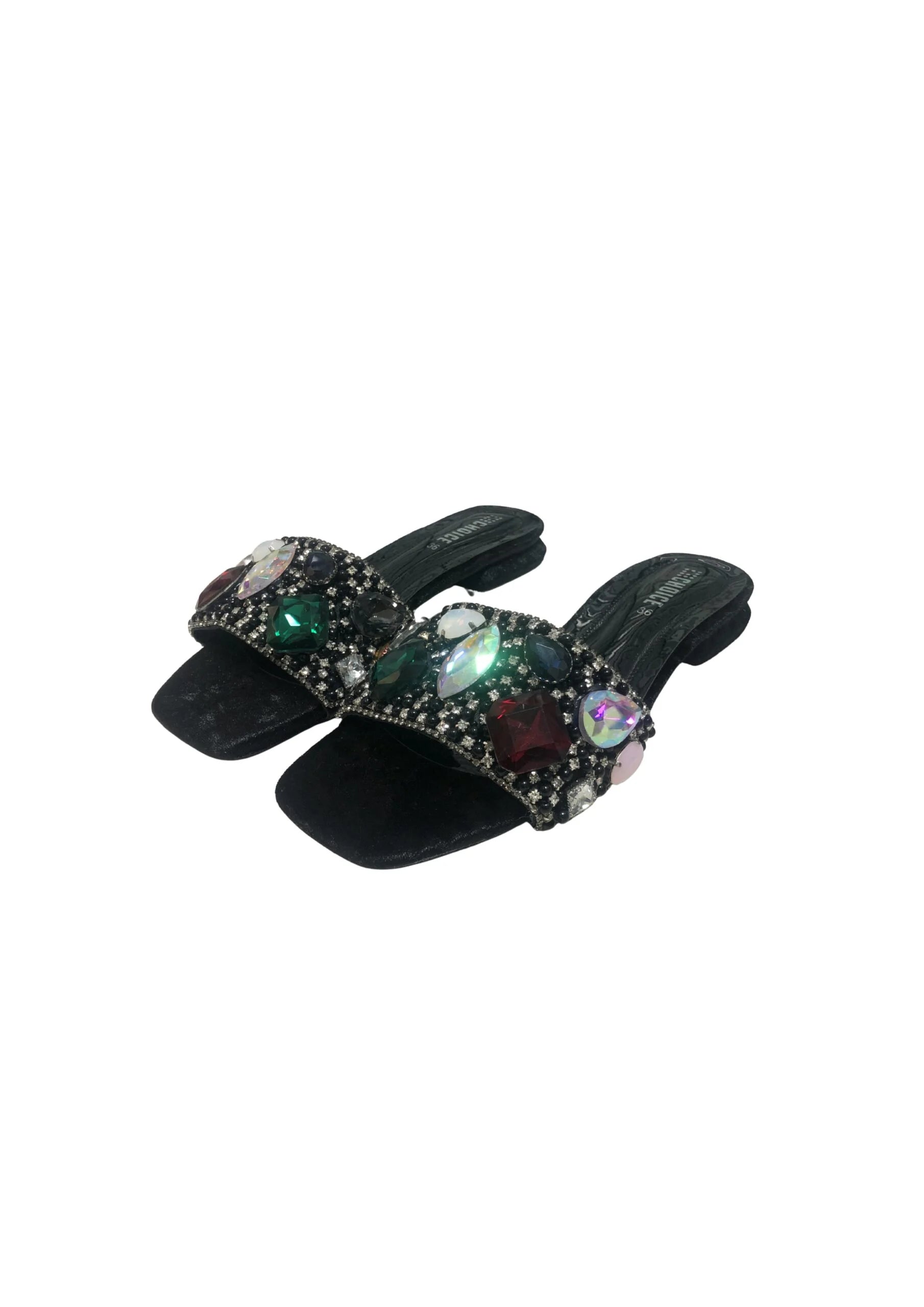 Ladies Fancy Flat Slipper-12859