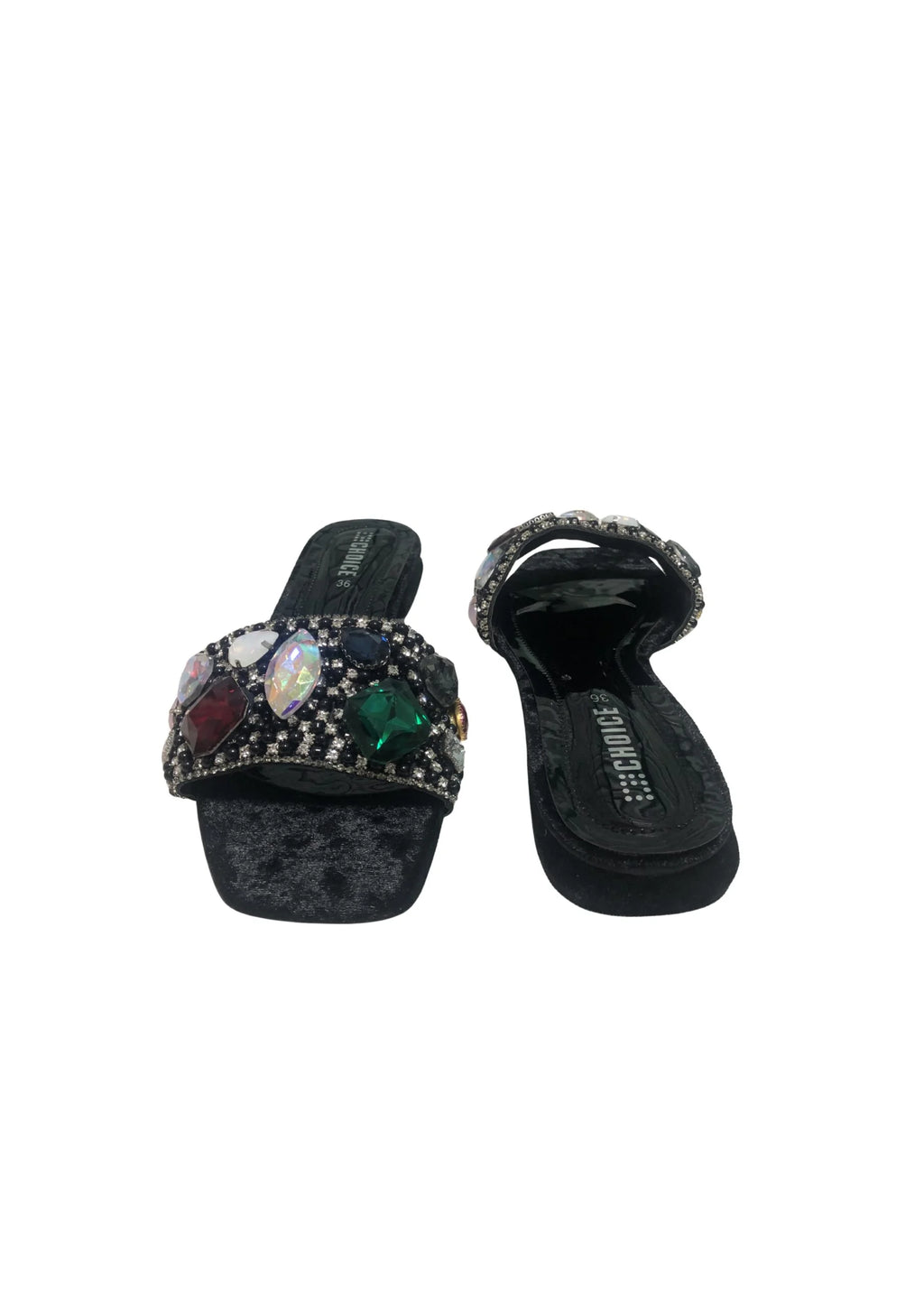 Ladies Fancy Flat Slipper-12859