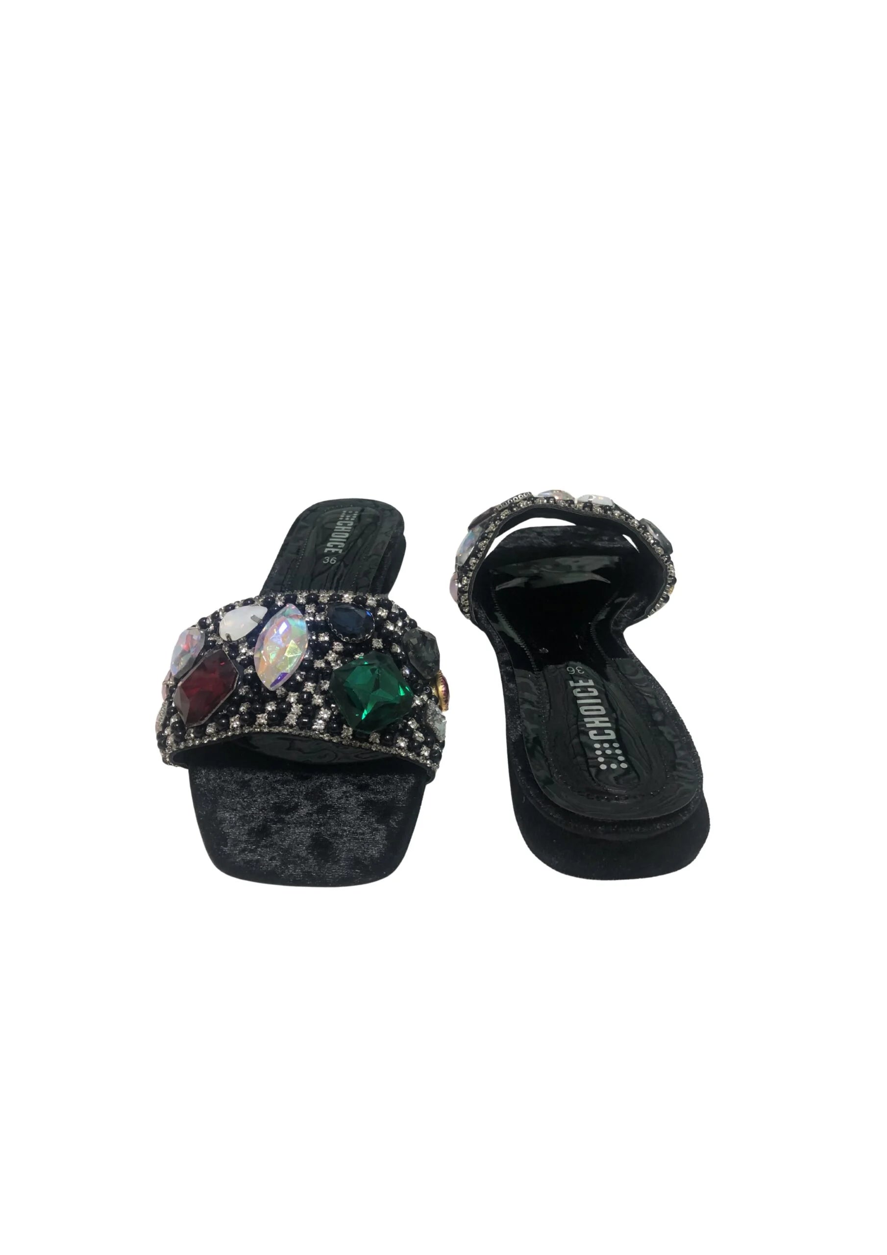 Ladies Fancy Flat Slipper-12859