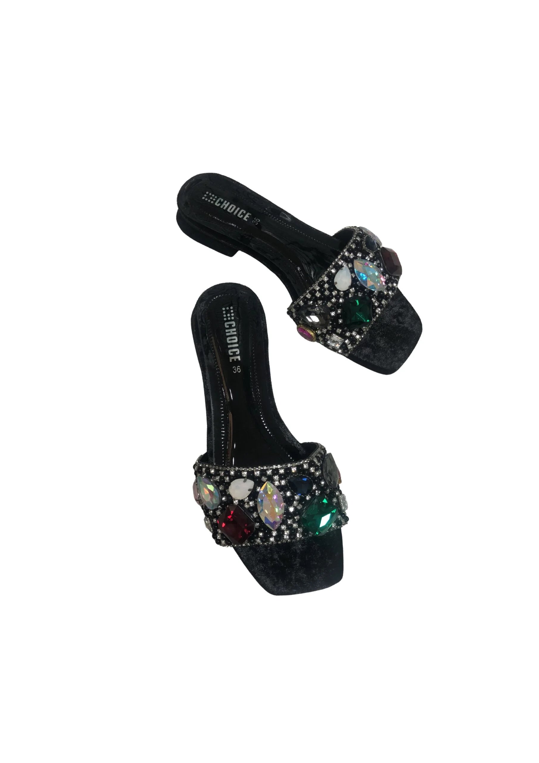 Ladies Fancy Flat Slipper-12859