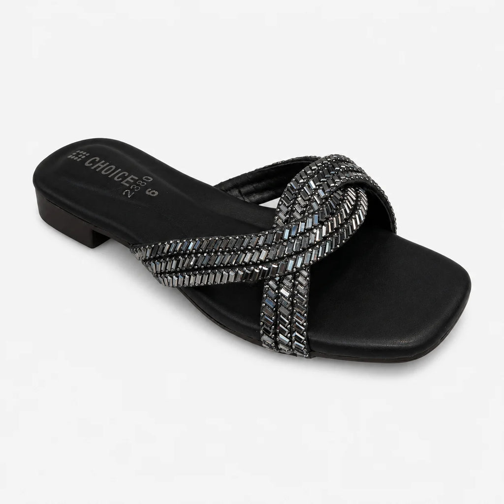 Flat Slipper - Black | 12867