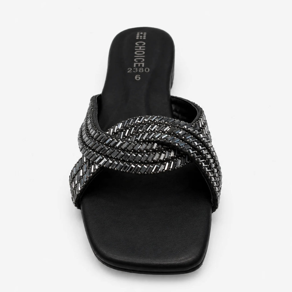 Flat Slipper - Black | 12867