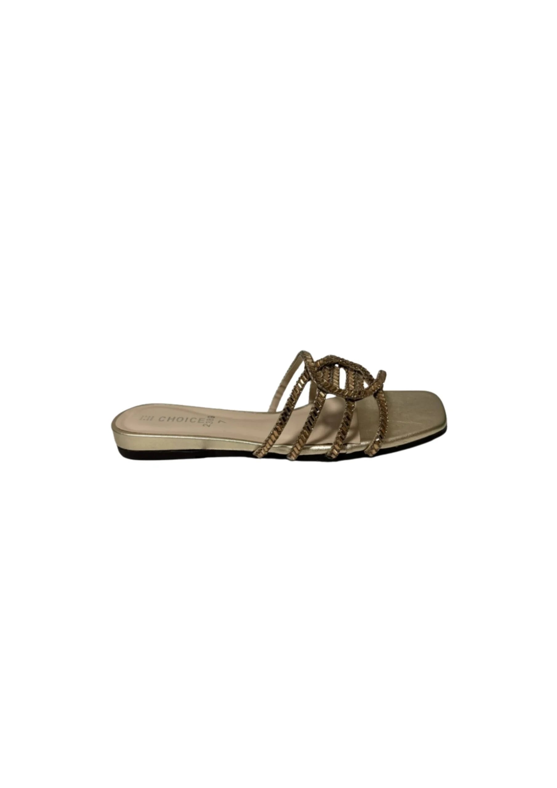 Ladies Fancy Flat Slipper-12872