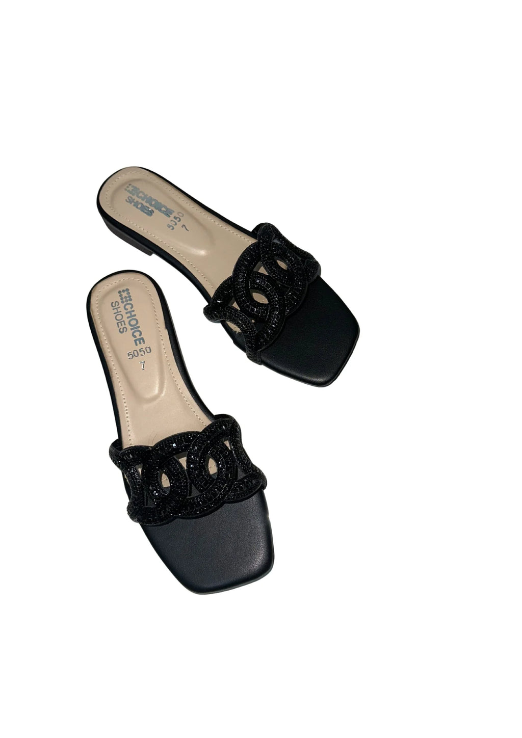 Ladies Fancy Flat Slipper-12876