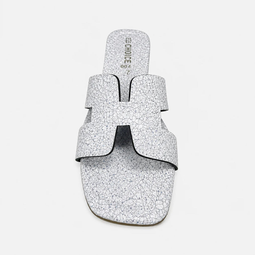 Flat Slipper - Silver | 12879
