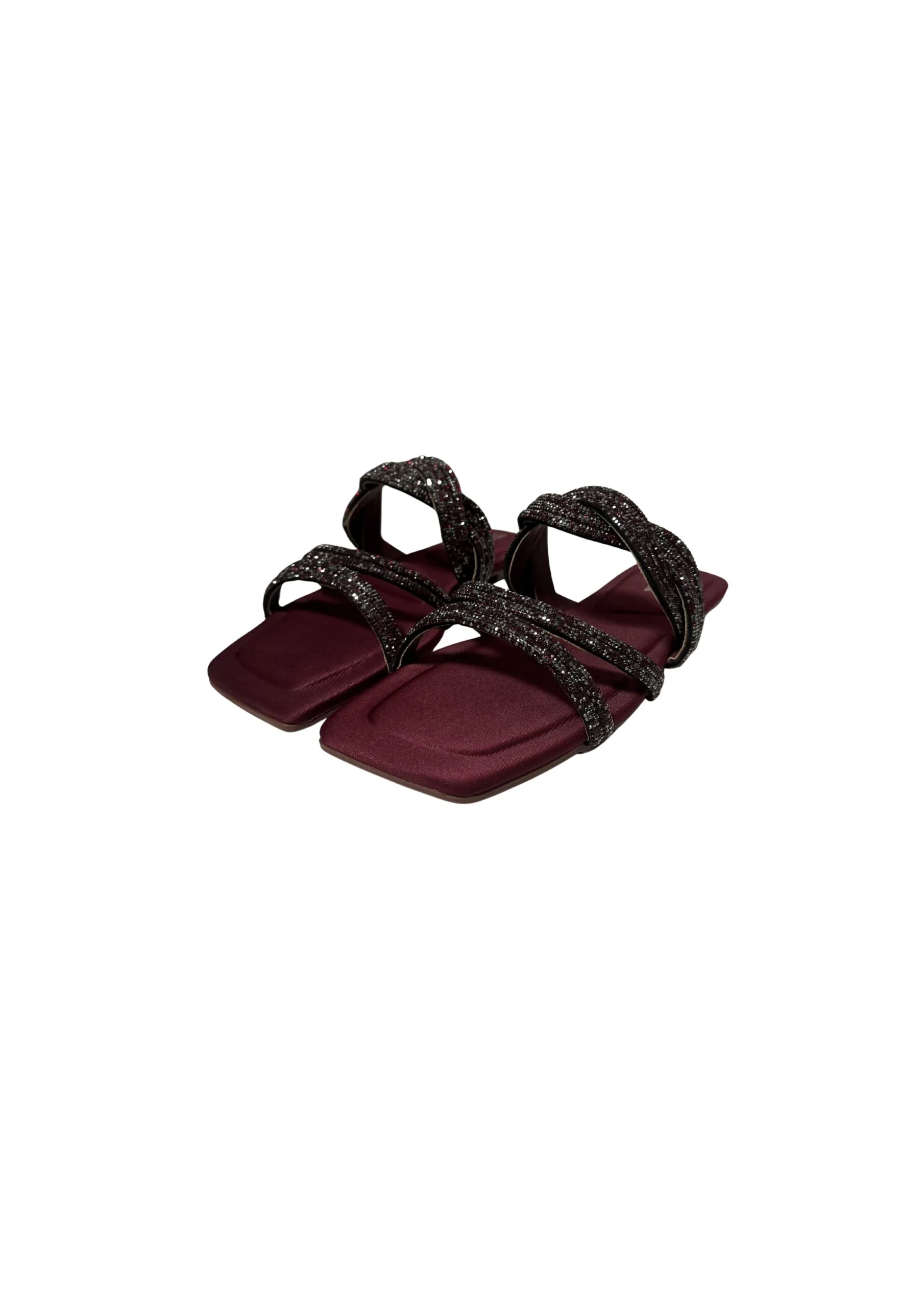 Ladies Fancy Flat Slipper-12895