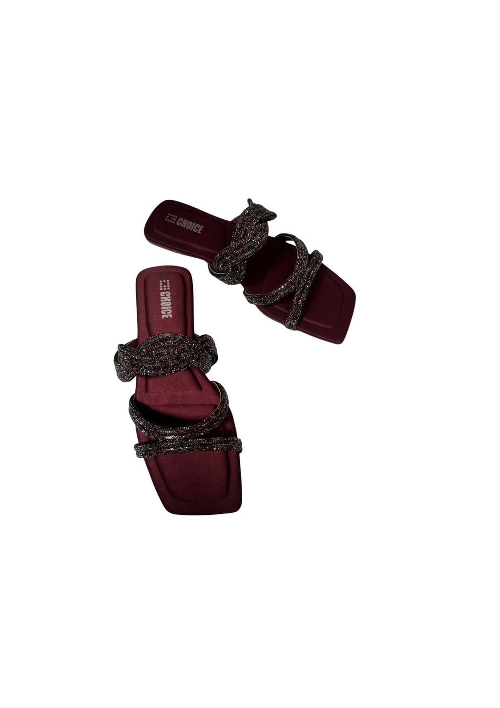 Ladies Fancy Flat Slipper-12895