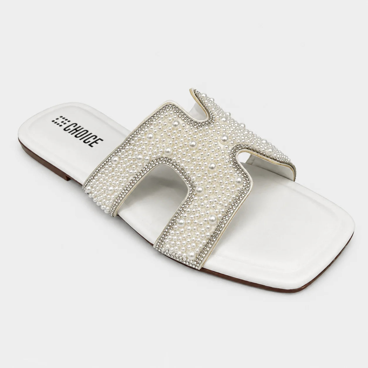 Flat Slipper - White | 12897