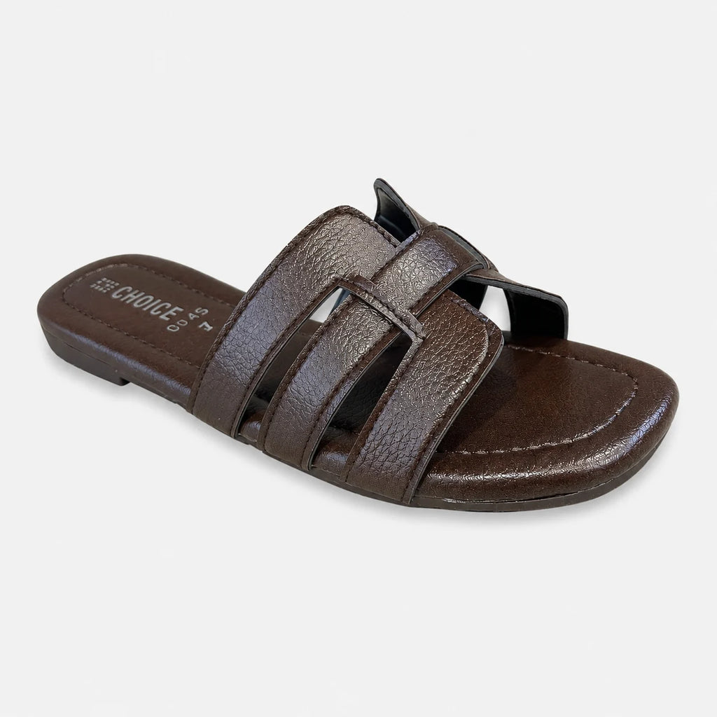 Flat Slipper – Brown | 12900