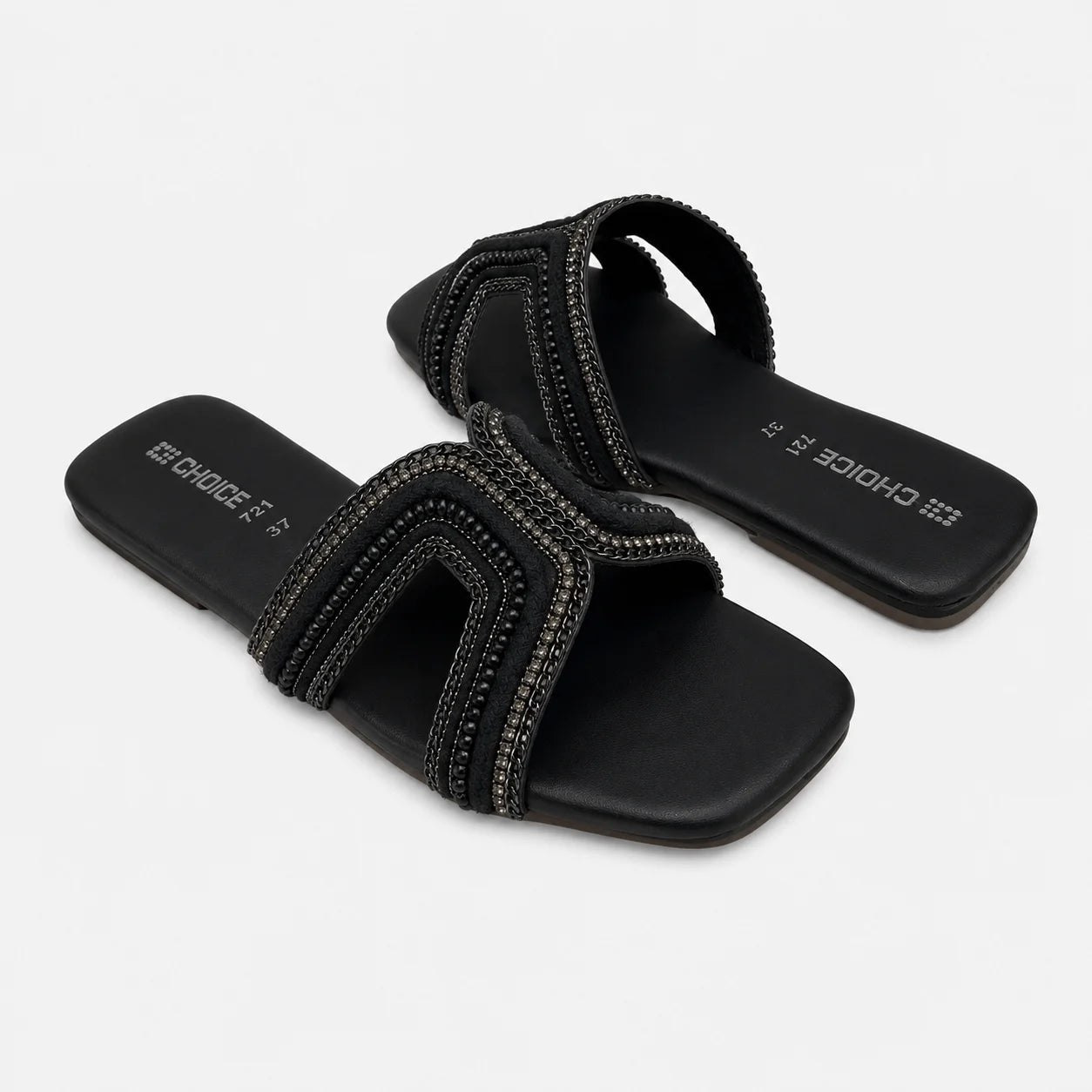 Flat Slipper - Black | 12911