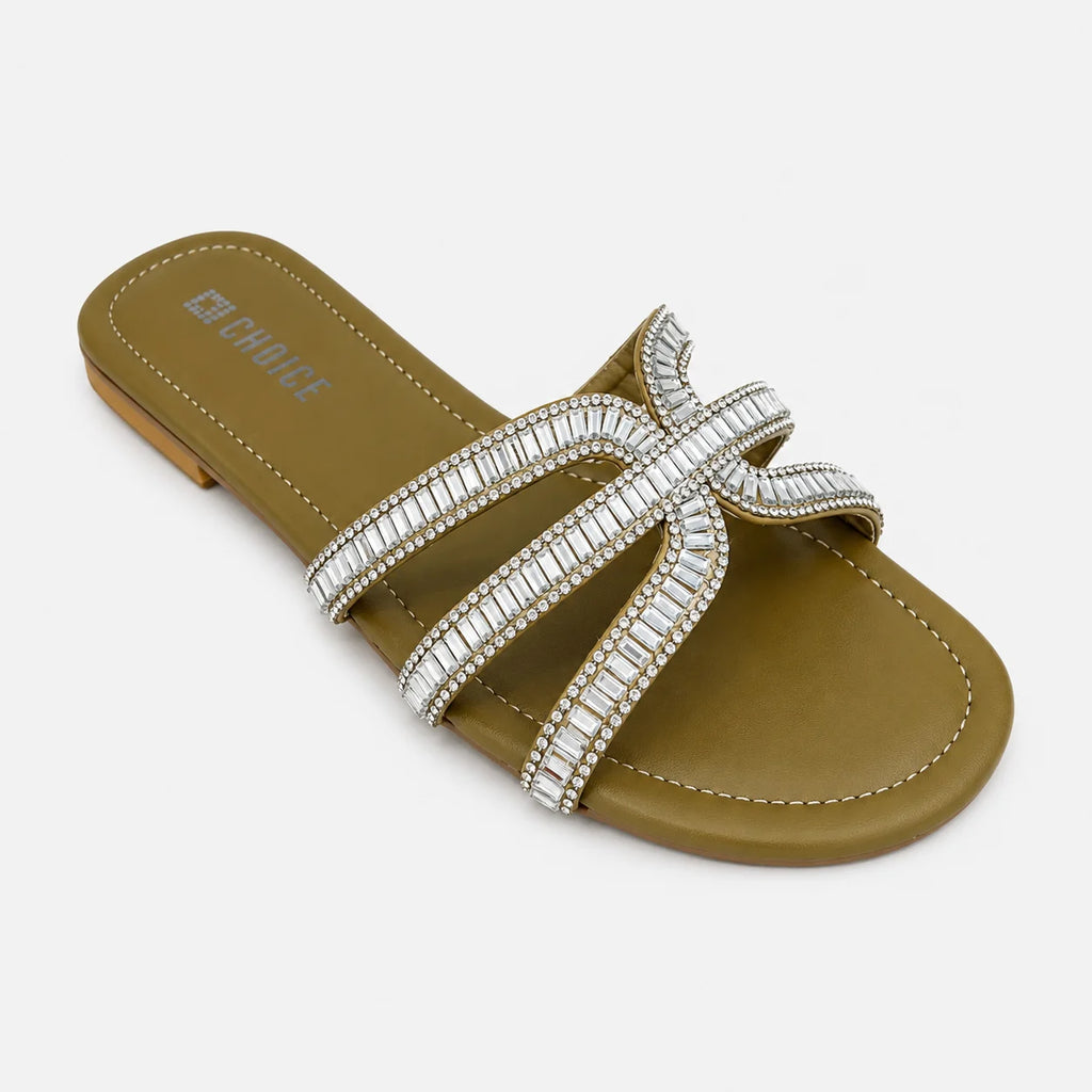 Flat Slipper - Brown | 12916