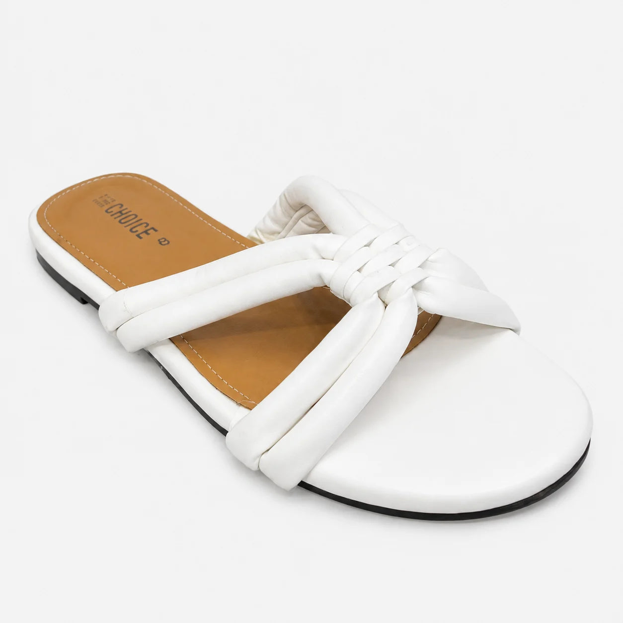 Flat Slipper - White | 12933