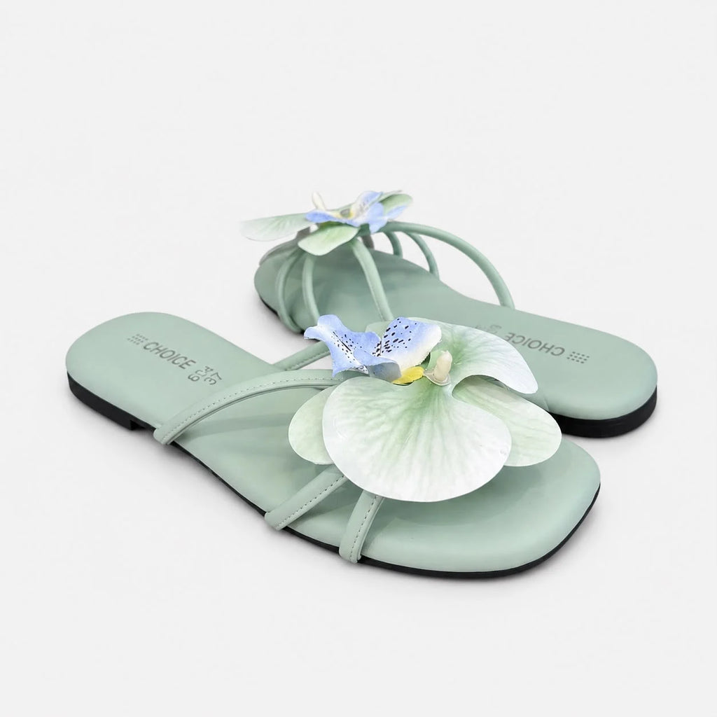 Flat Slipper – Green | 12939