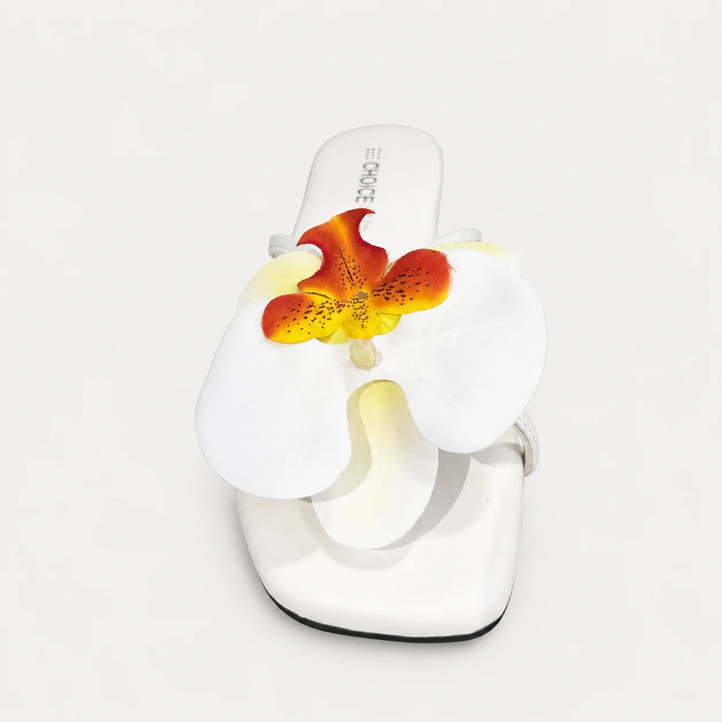 Flat Slipper – White | 12939