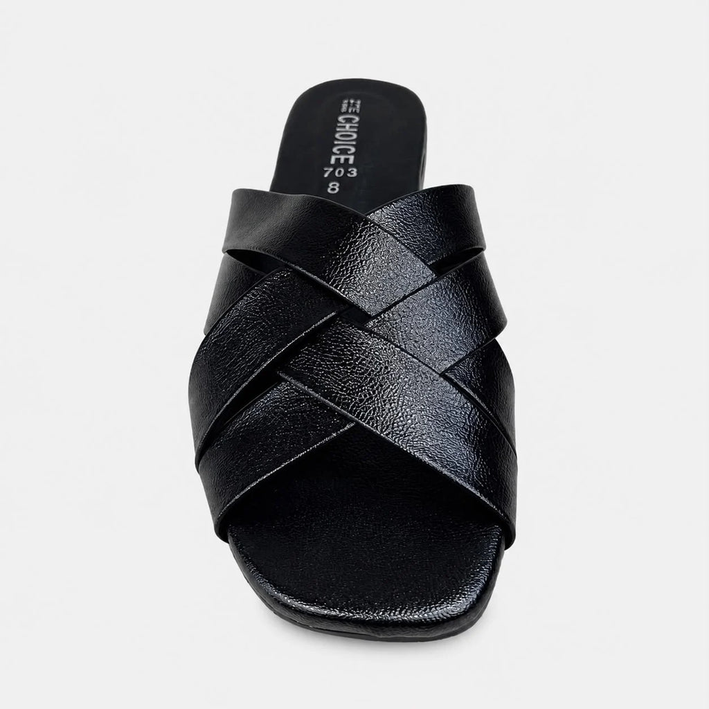Flat Slipper - Black | 12953