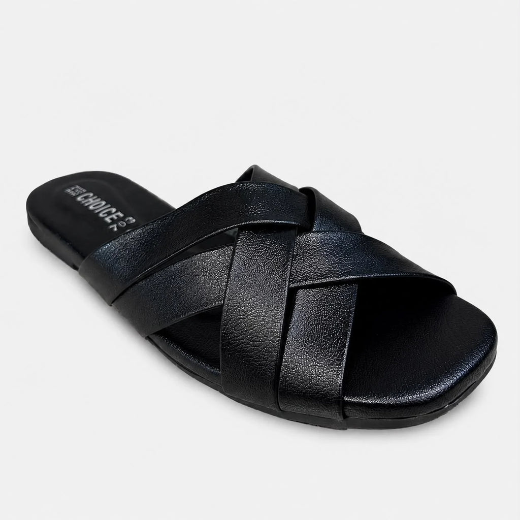 Flat Slipper - Black | 12953