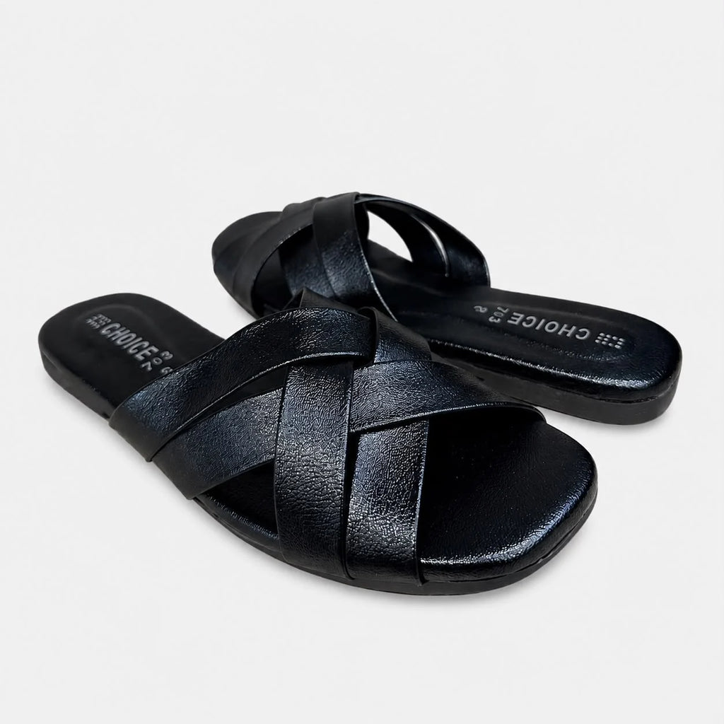 Flat Slipper - Black | 12953
