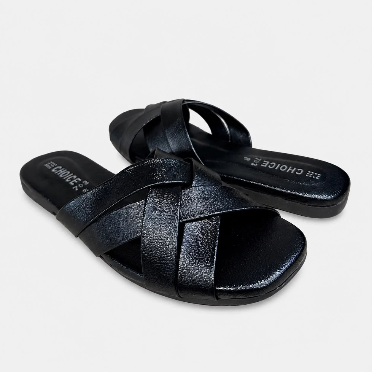 Flat Slipper - Black | 12953