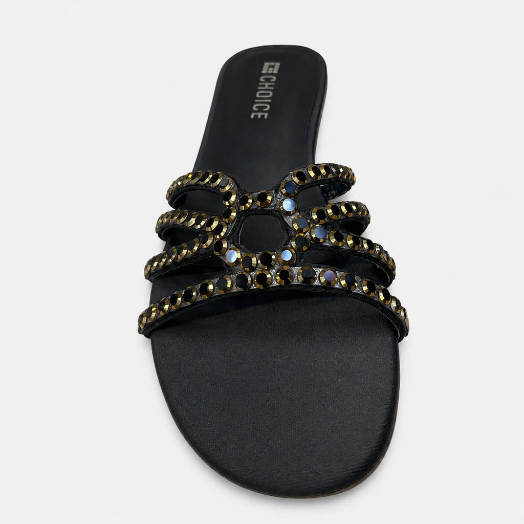 Flat Slipper - Black | 12955