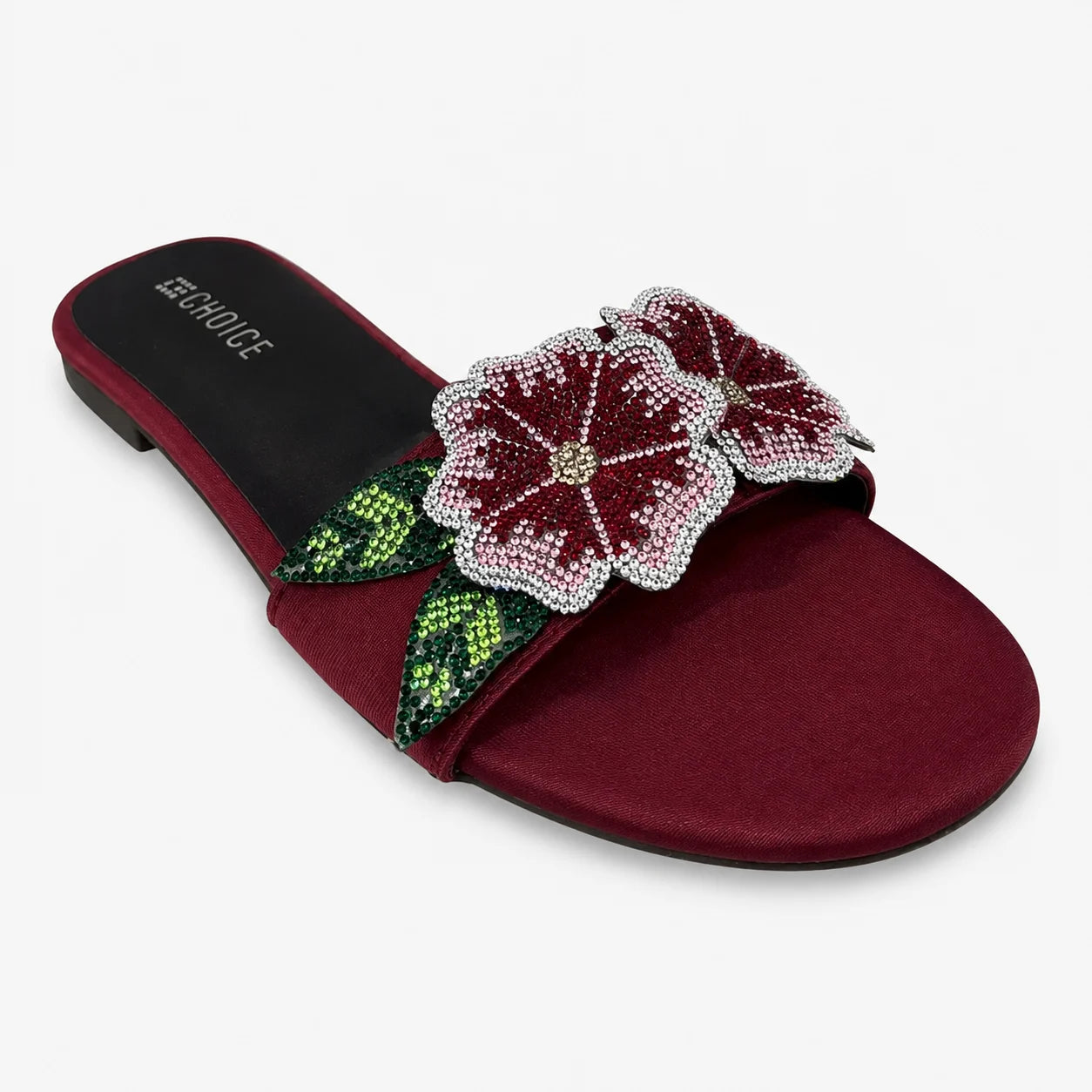 Flat Slipper - Maroon | 12956