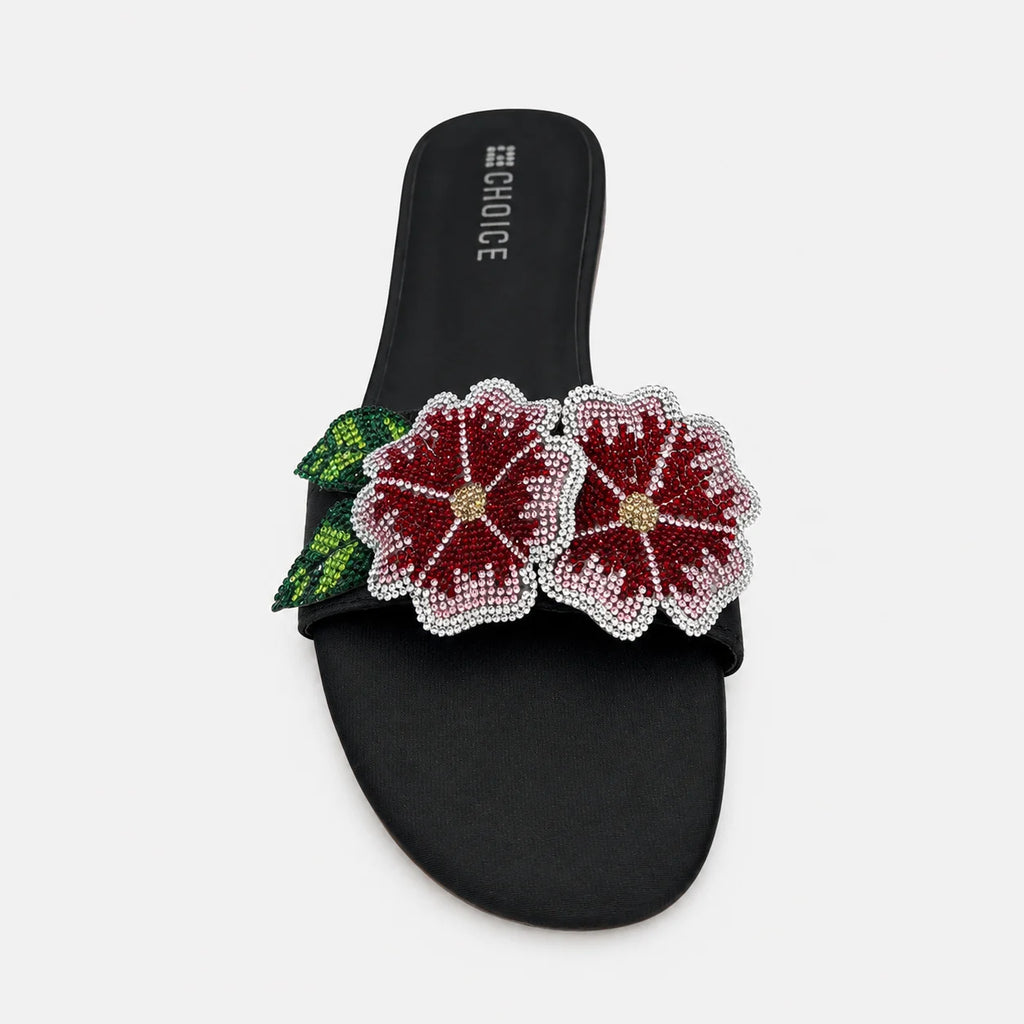 Flat Slipper - Black | 12956