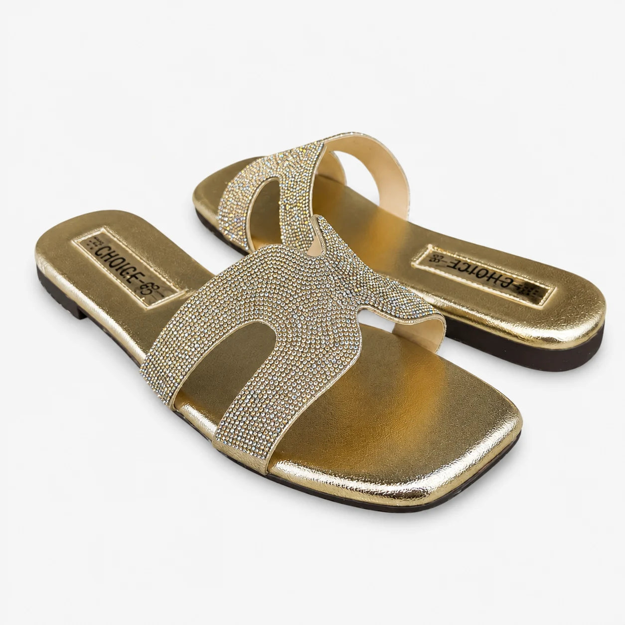 Flat Slipper - Golden | 12958