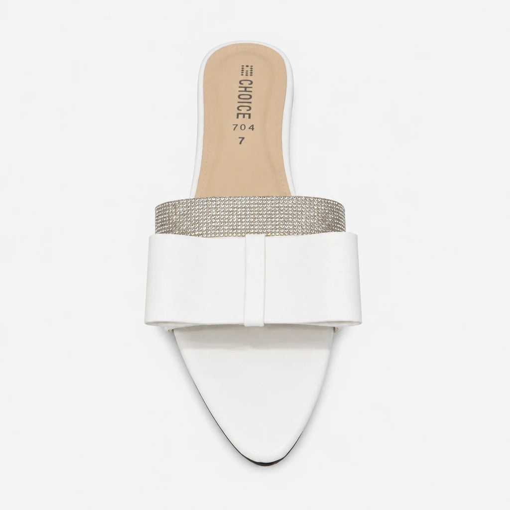 Flat Slipper - White | 12959