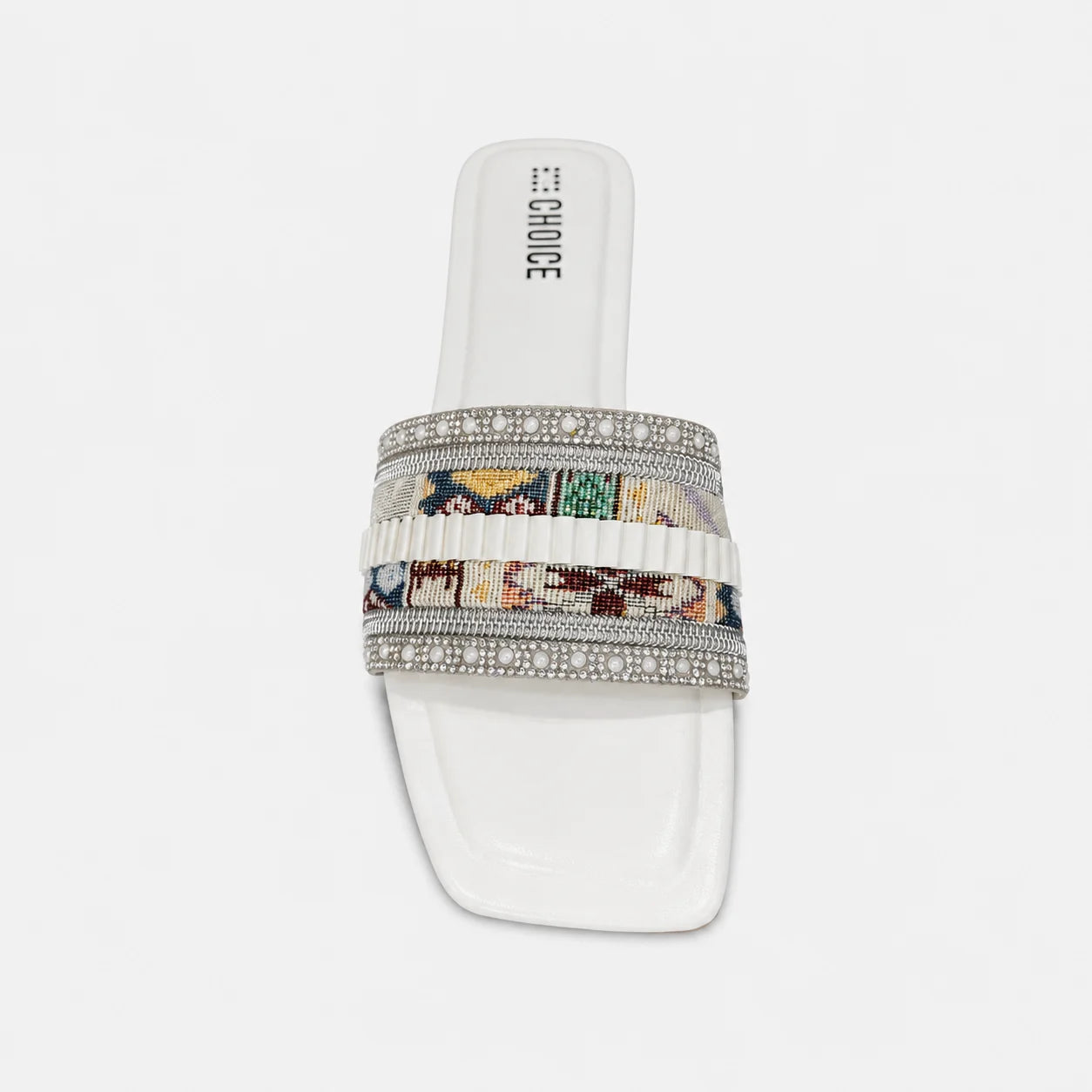 Flat Slipper - White | 12960
