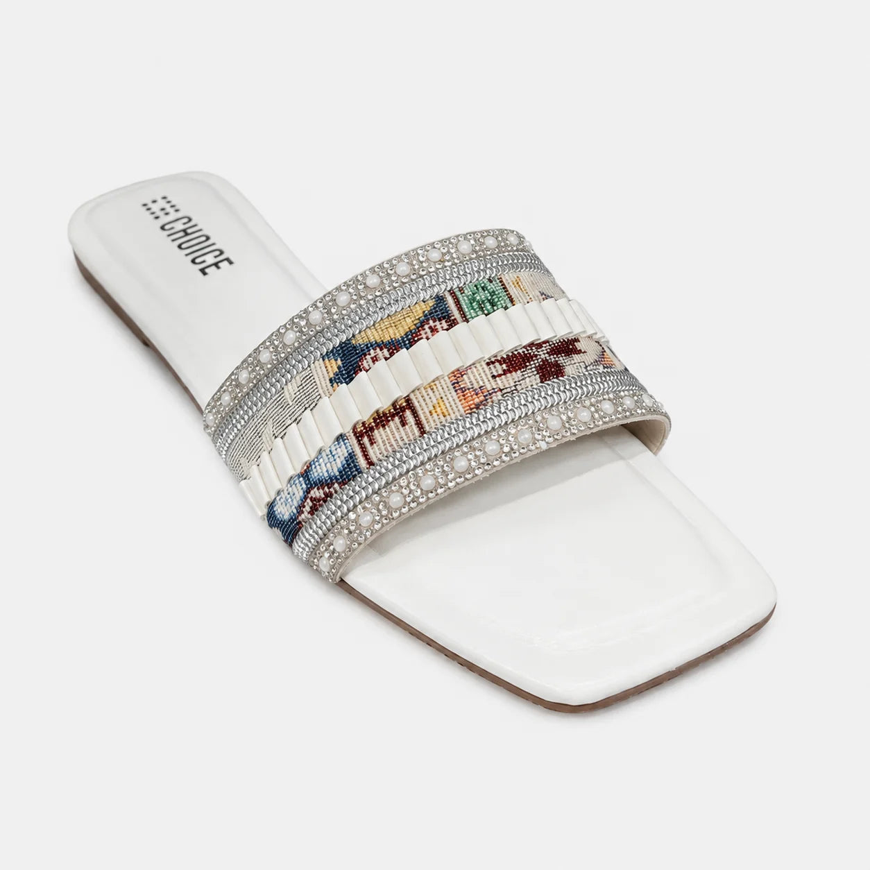 Flat Slipper - White | 12960