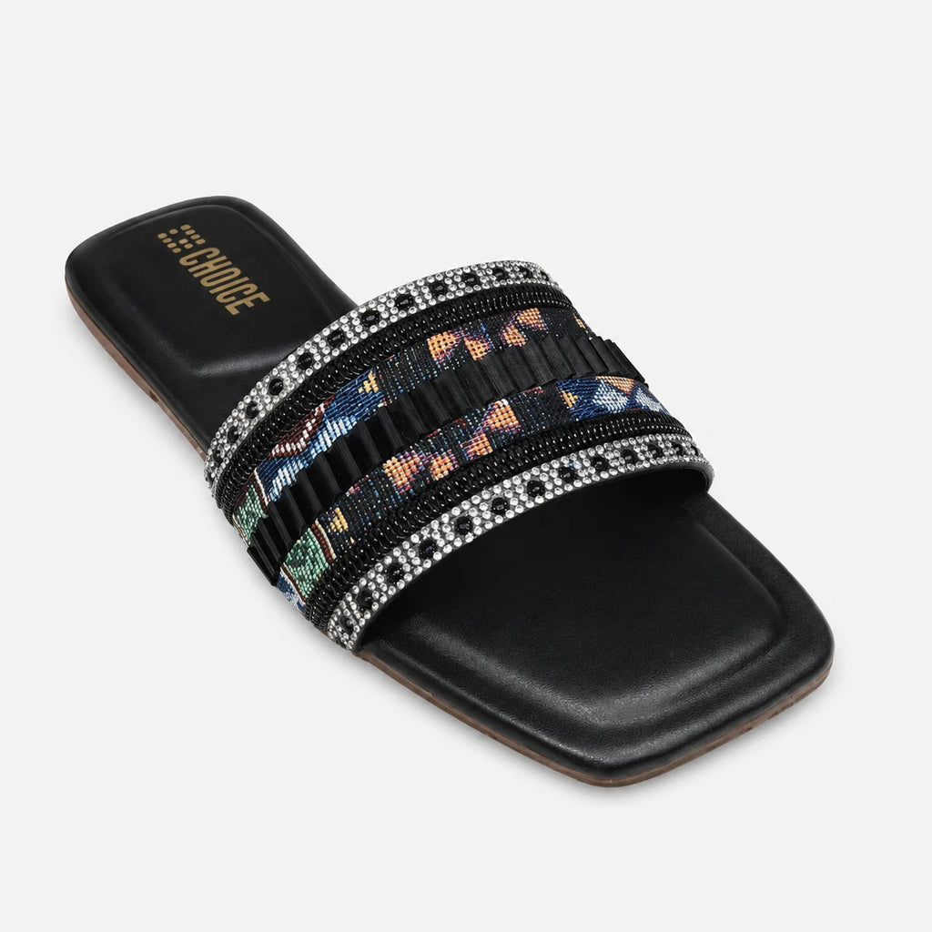 Flat Slipper - Black | 12960