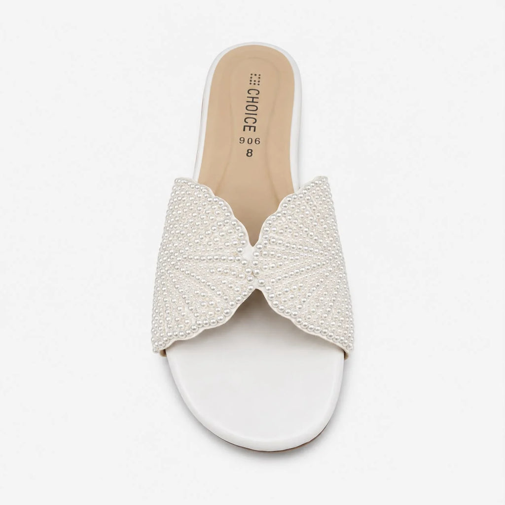 Flat Slipper - White | 12961