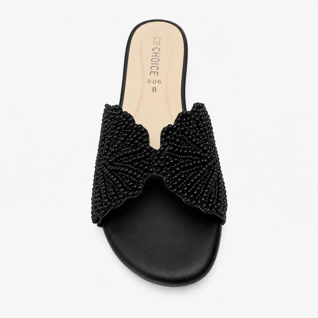 Flat Slipper - Black | 12961