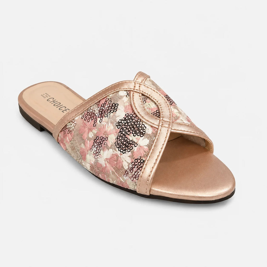 Flat Slipper - Peach | 12962