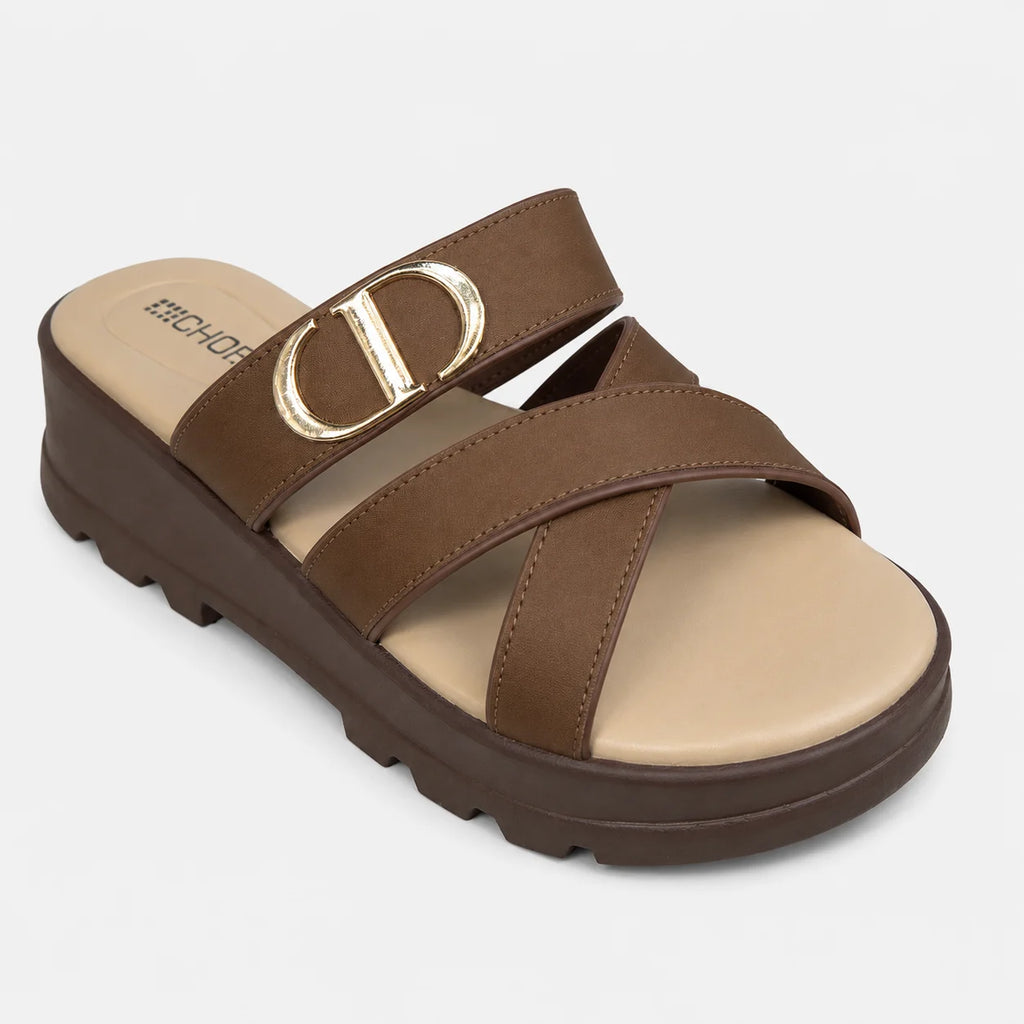 PU Sole Slipper - Brown | 14753